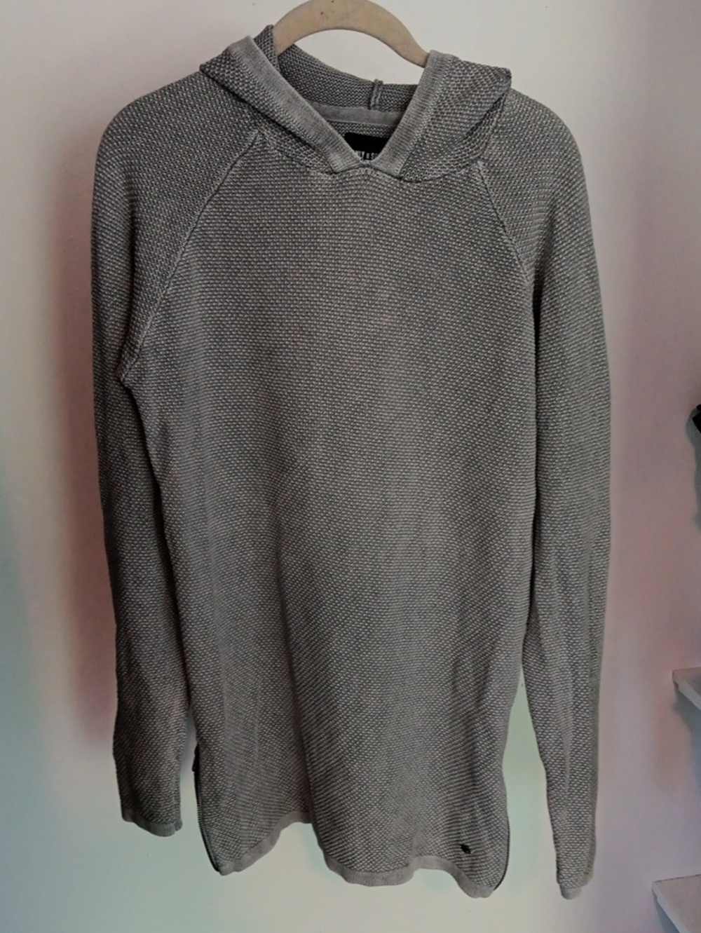 ONLY & SONS Hugh Zipper Crew Hooded Knit Men's M
